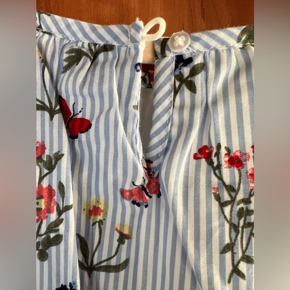 Little Me - One piece stripe flower girl romper (Size 24m) NWT - Picture 4 of 6